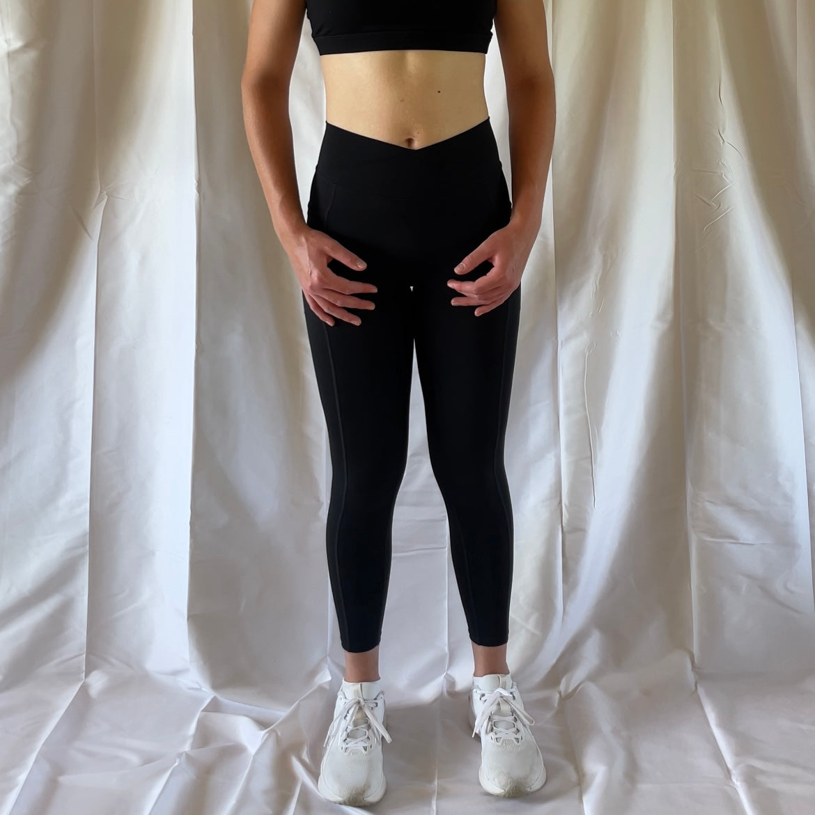 Pockets Wrap Half seamless Tights