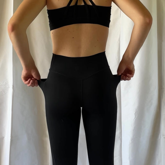 Pockets Wrap Half seamless Tights