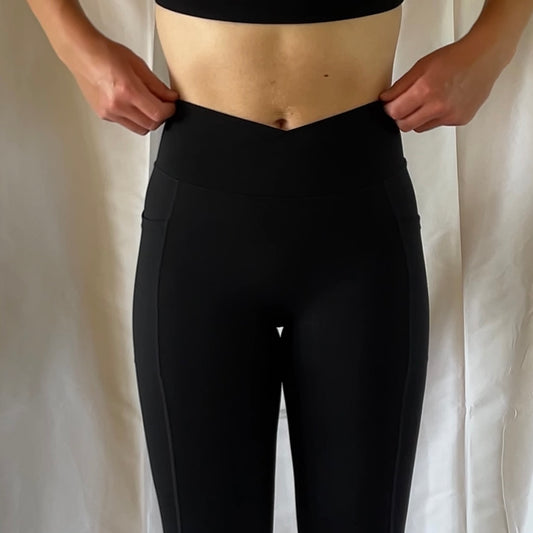 Pockets Wrap Half seamless Tights
