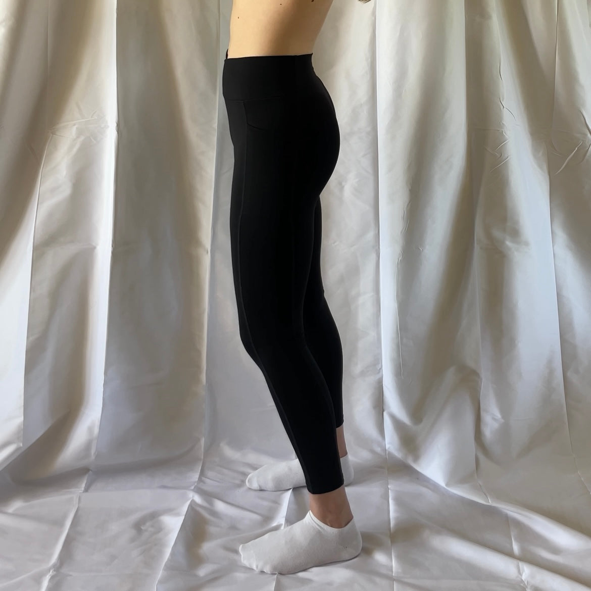 Pockets Wrap Half seamless Tights